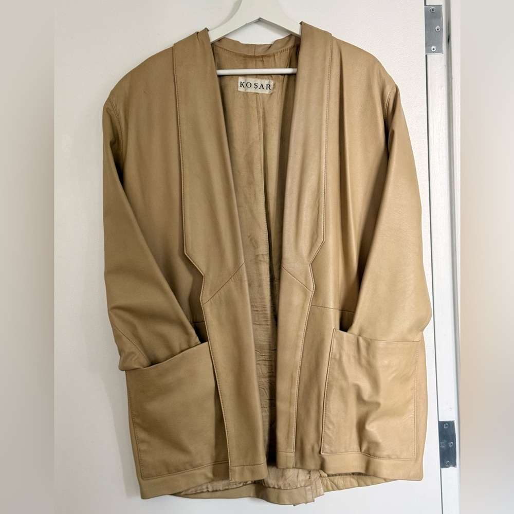 Vintage 80s Kosar Leather Jacket
